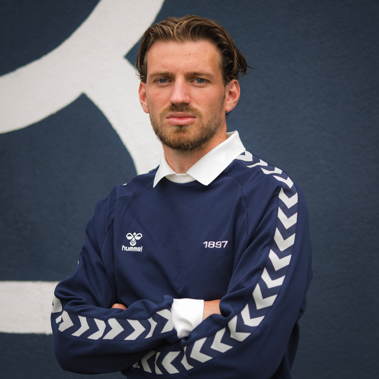 Polo "Retro" Blau